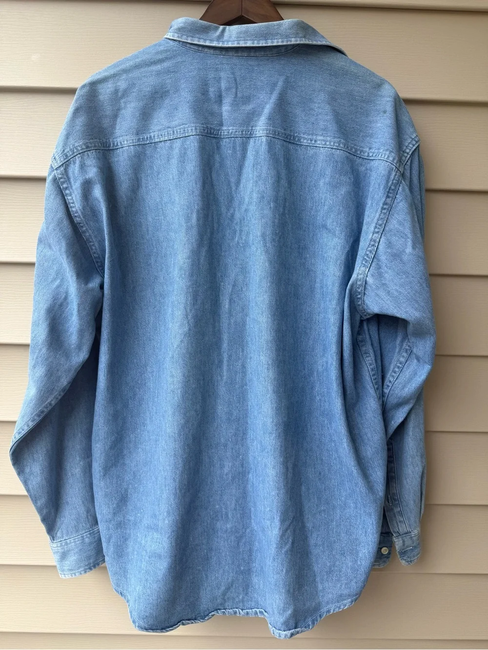 Vintage Banana Republic Denim Shirt Men’s L Made in USA 100% Cotton